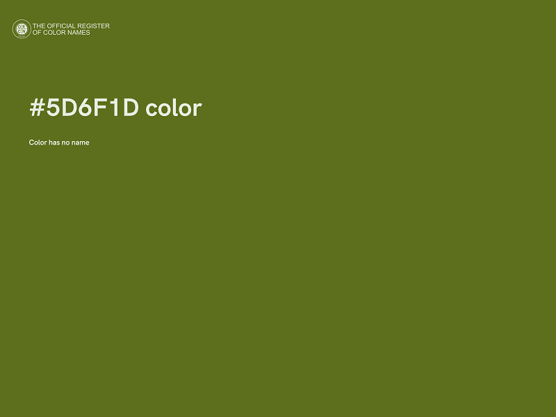 #5D6F1D color image