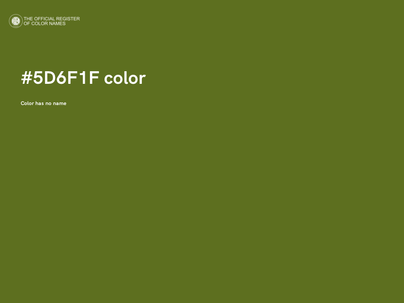 #5D6F1F color image