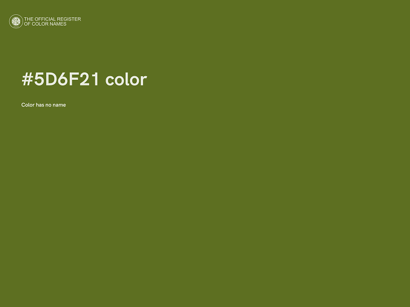 #5D6F21 color image