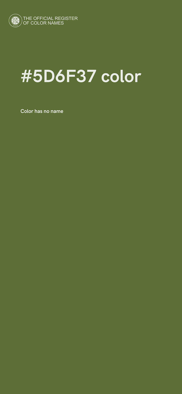 #5D6F37 color image