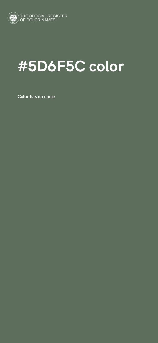 #5D6F5C color image