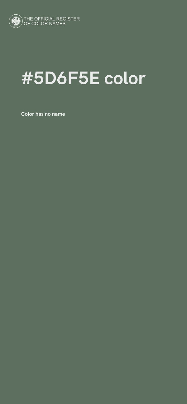 #5D6F5E color image