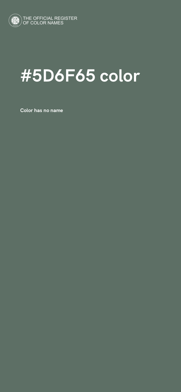 #5D6F65 color image