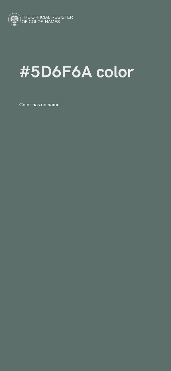 #5D6F6A color image
