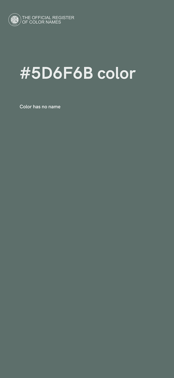 #5D6F6B color image