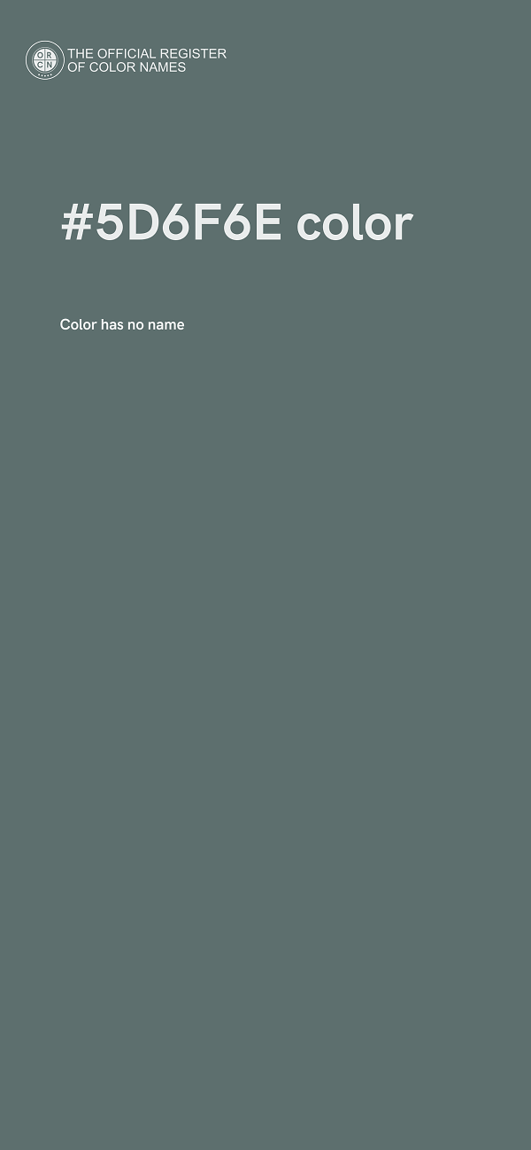 #5D6F6E color image