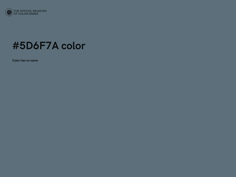 #5D6F7A color image