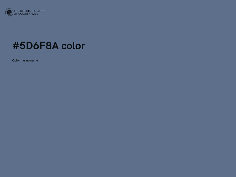 #5D6F8A color image