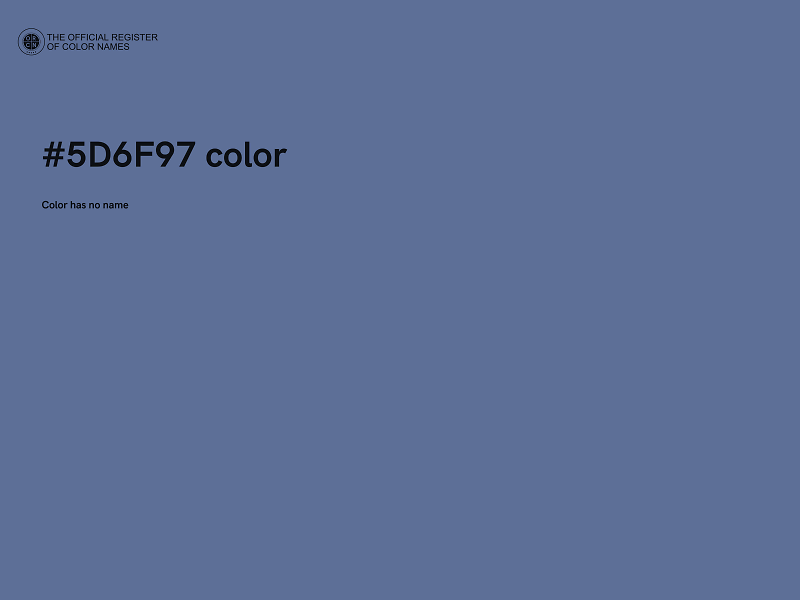 #5D6F97 color image