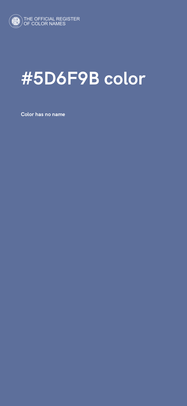 #5D6F9B color image