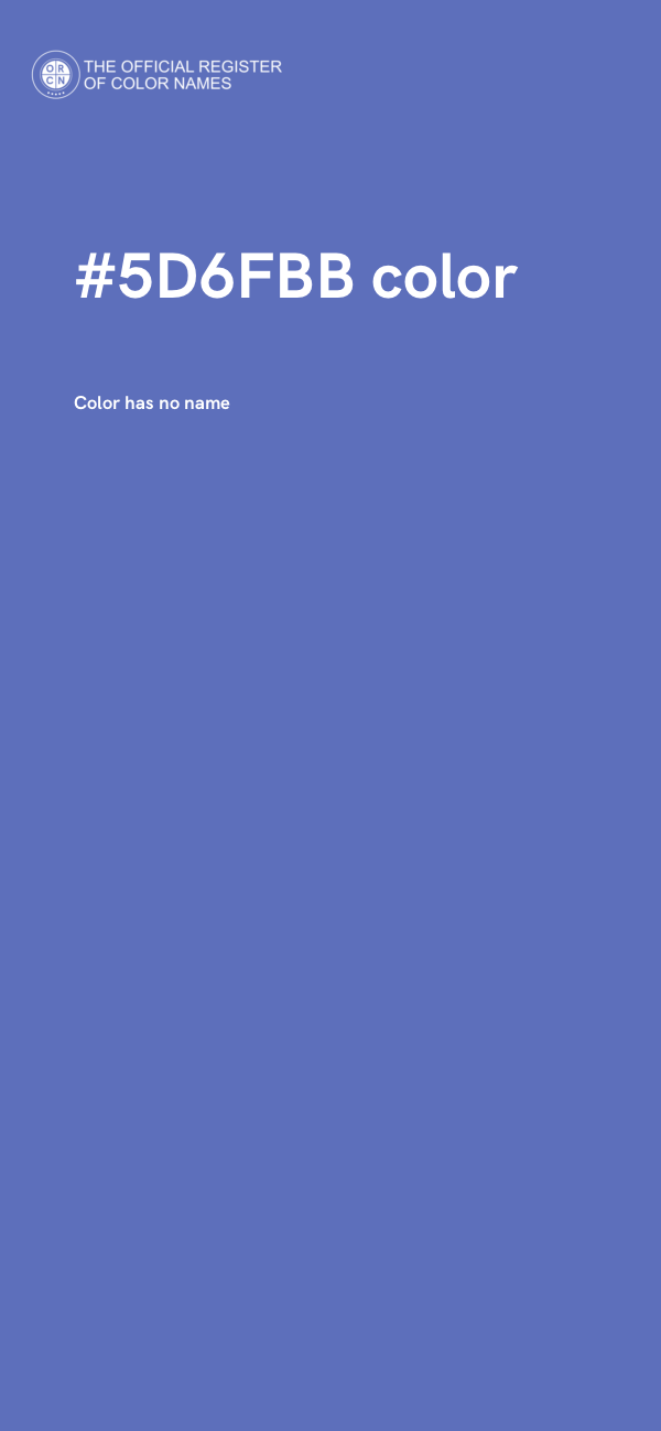#5D6FBB color image