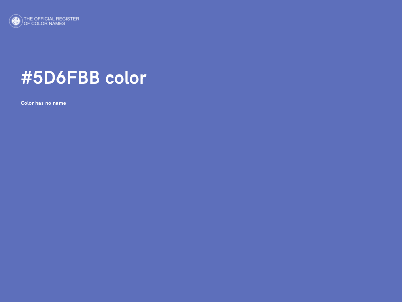 #5D6FBB color image