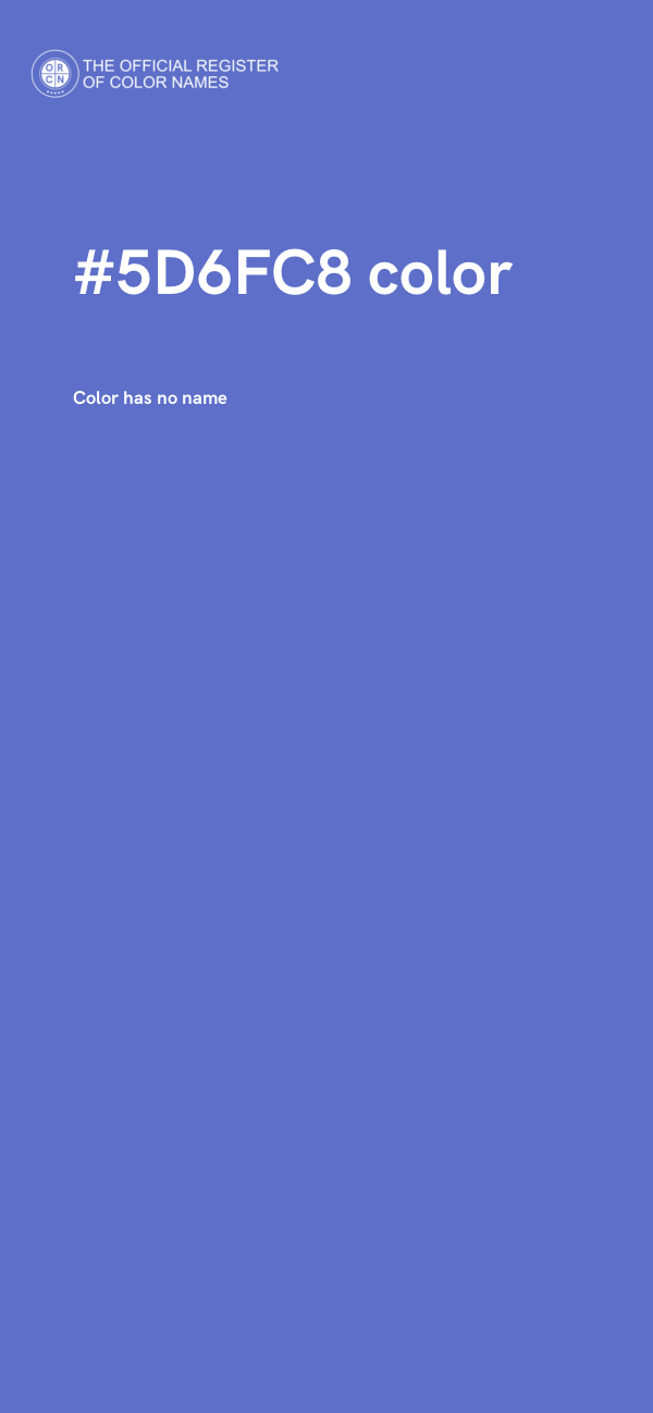 #5D6FC8 color image