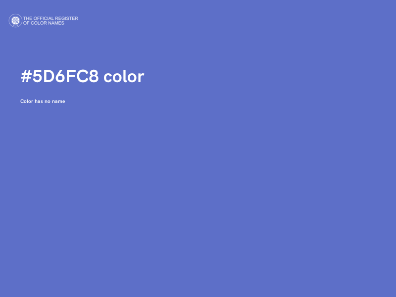 #5D6FC8 color image