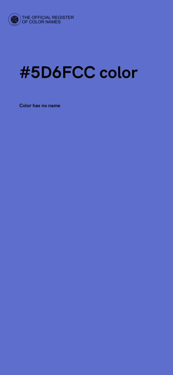 #5D6FCC color image