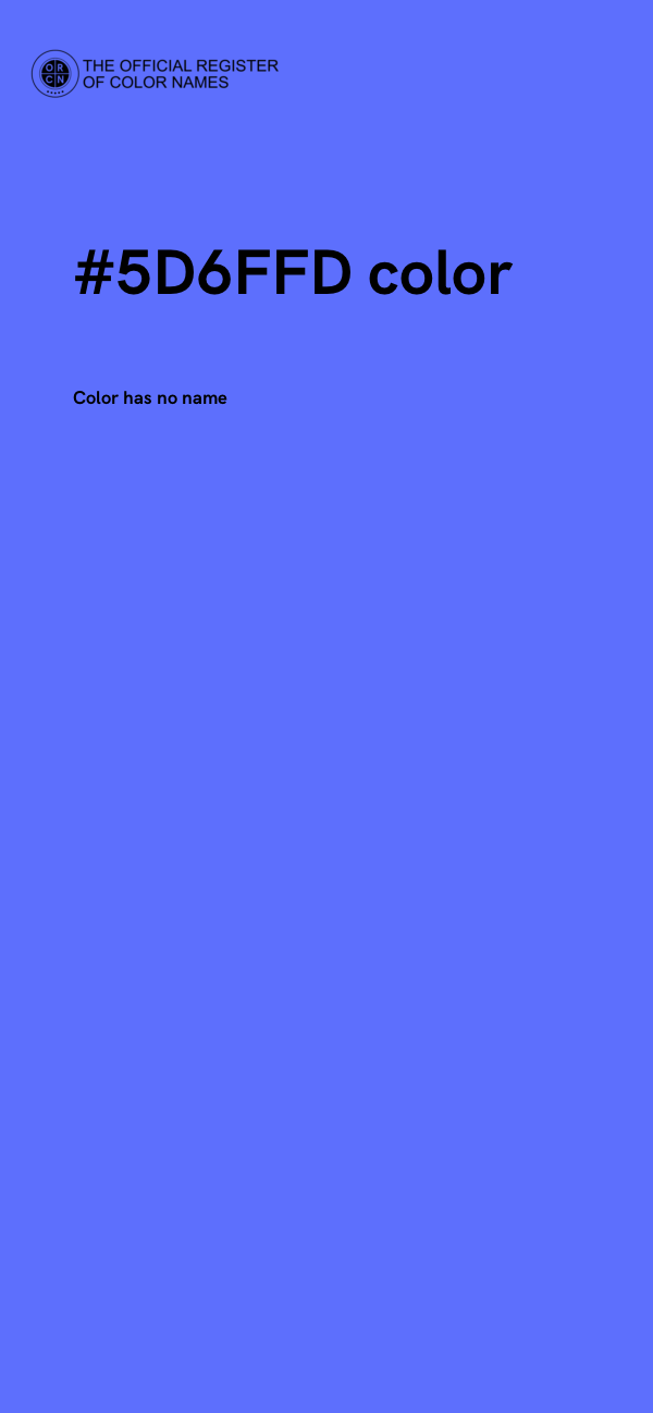#5D6FFD color image