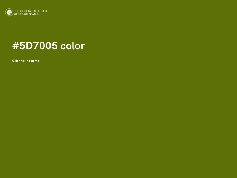#5D7005 color image