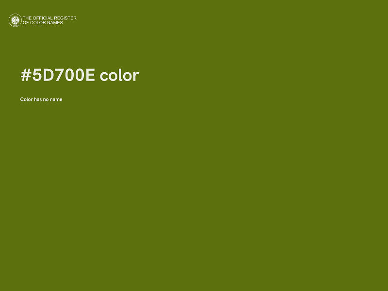 #5D700E color image