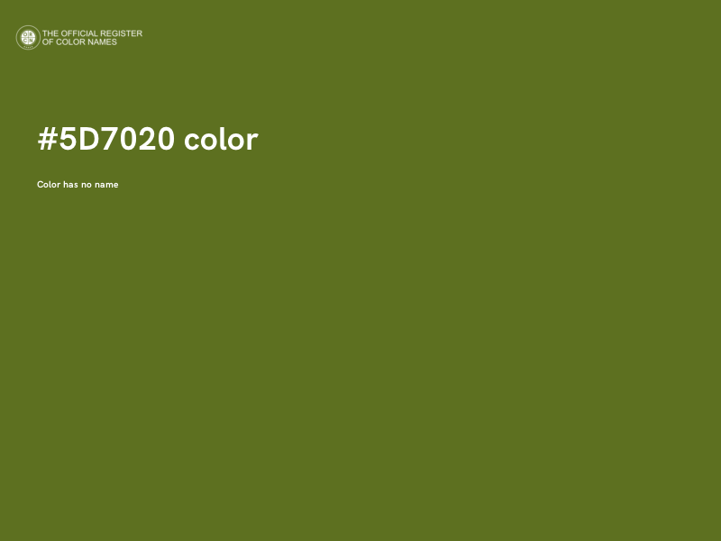 #5D7020 color image