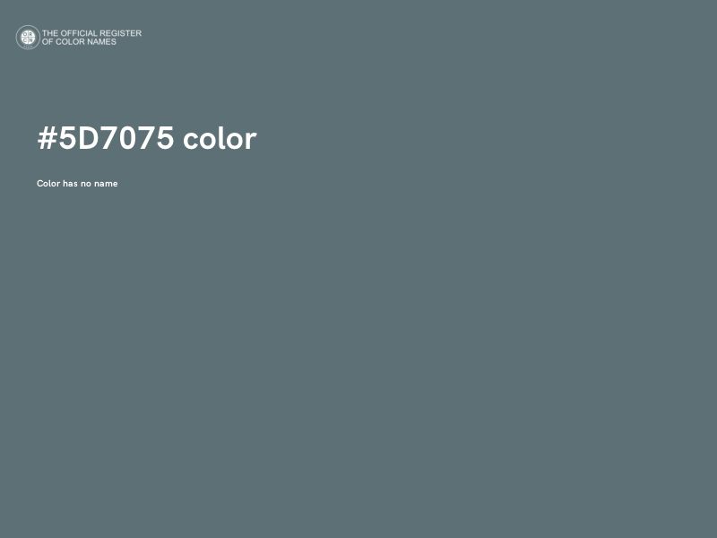 #5D7075 color image