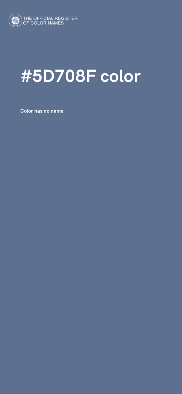 #5D708F color image