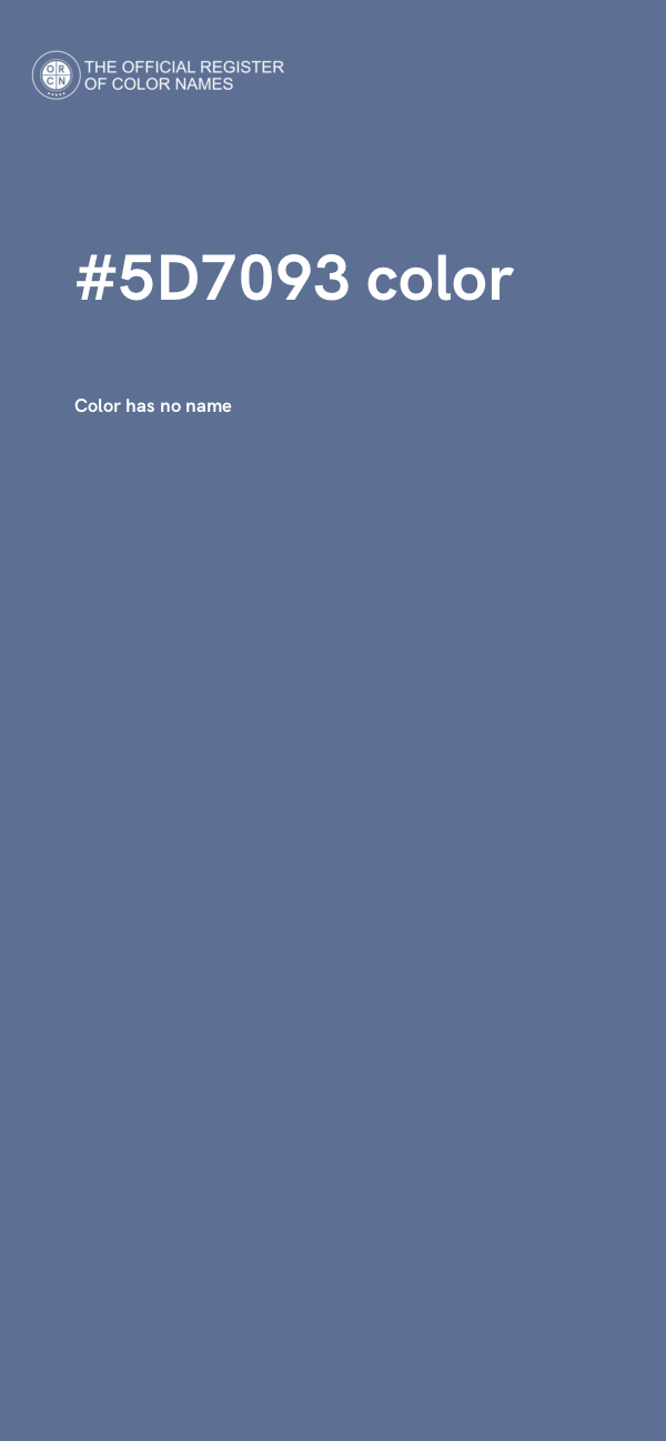 #5D7093 color image