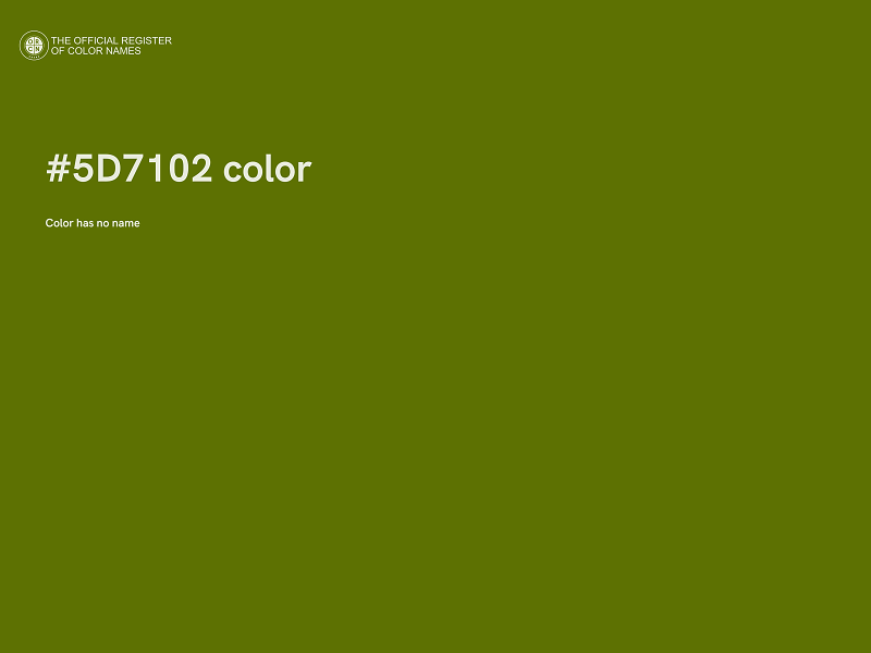 #5D7102 color image