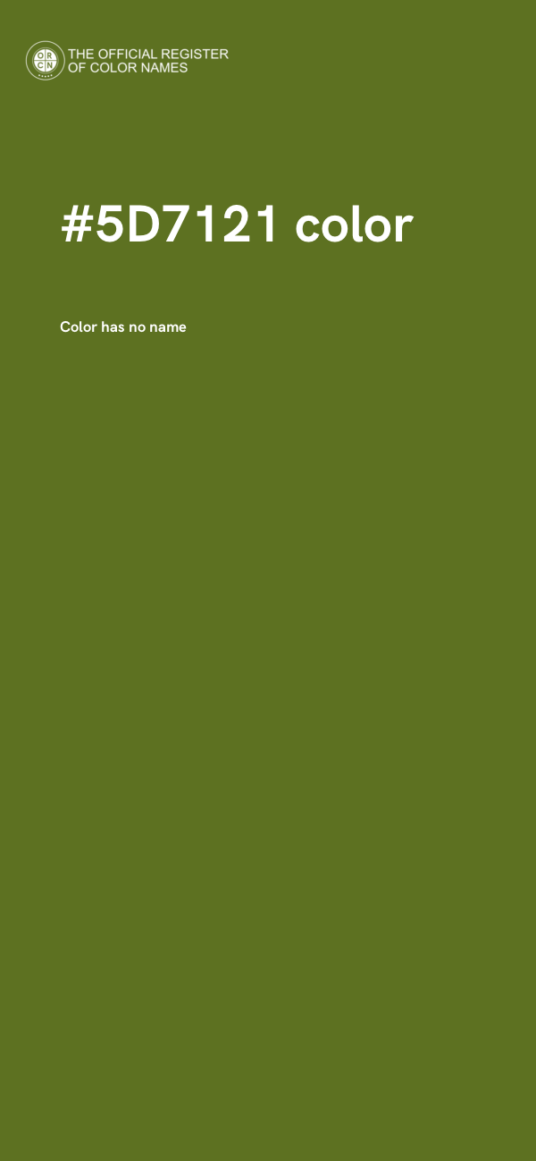 #5D7121 color image