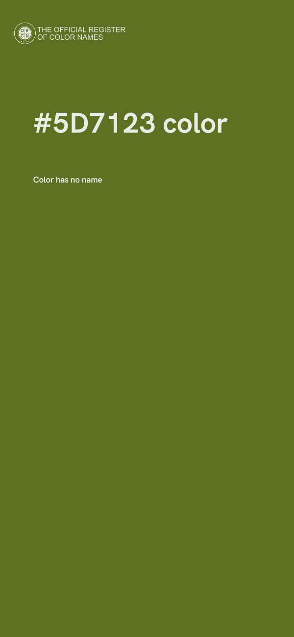 #5D7123 color image