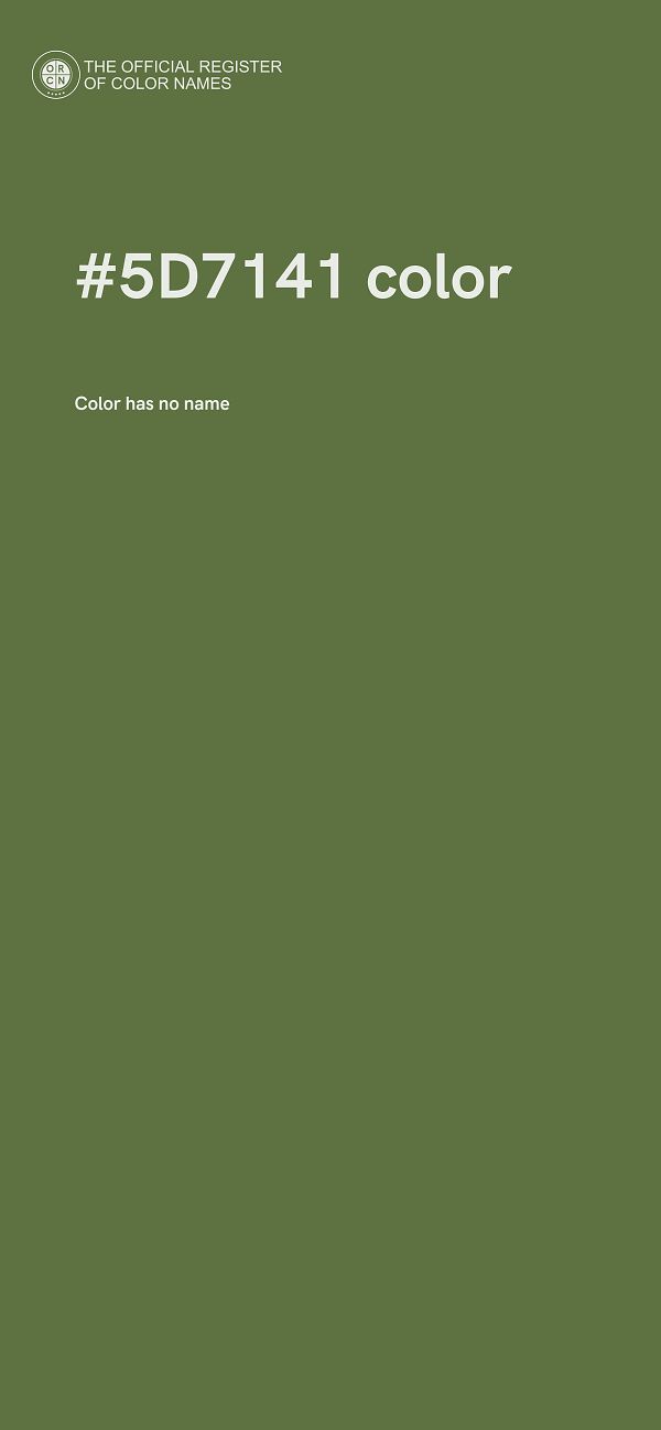 #5D7141 color image