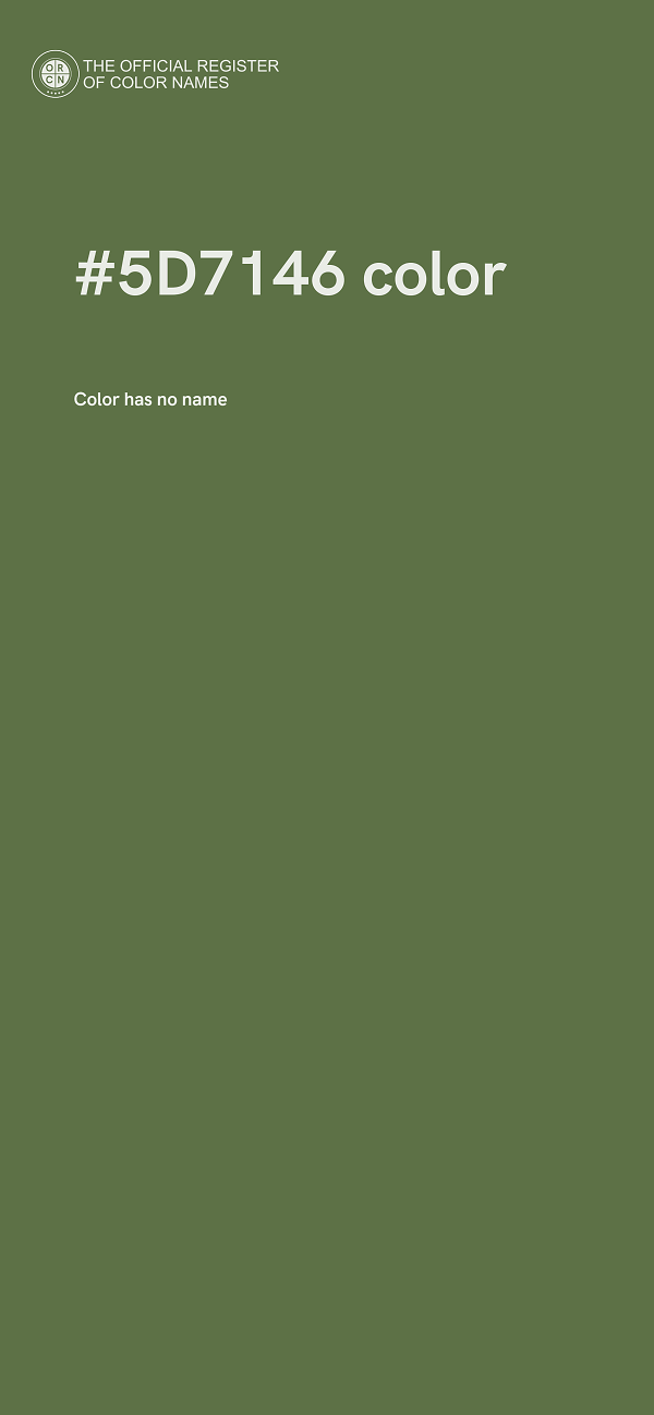 #5D7146 color image