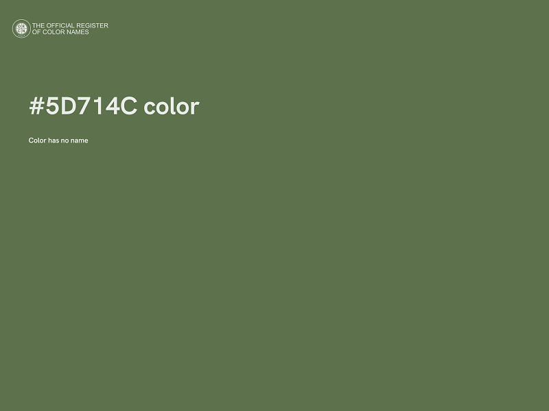 #5D714C color image