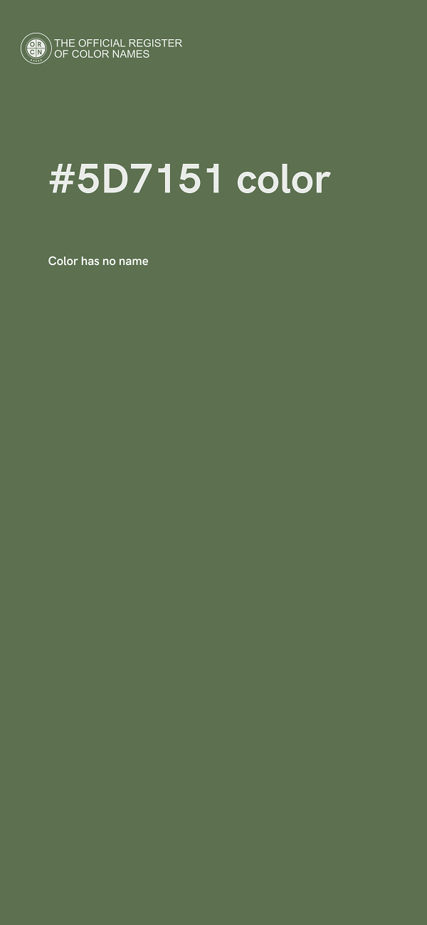#5D7151 color image