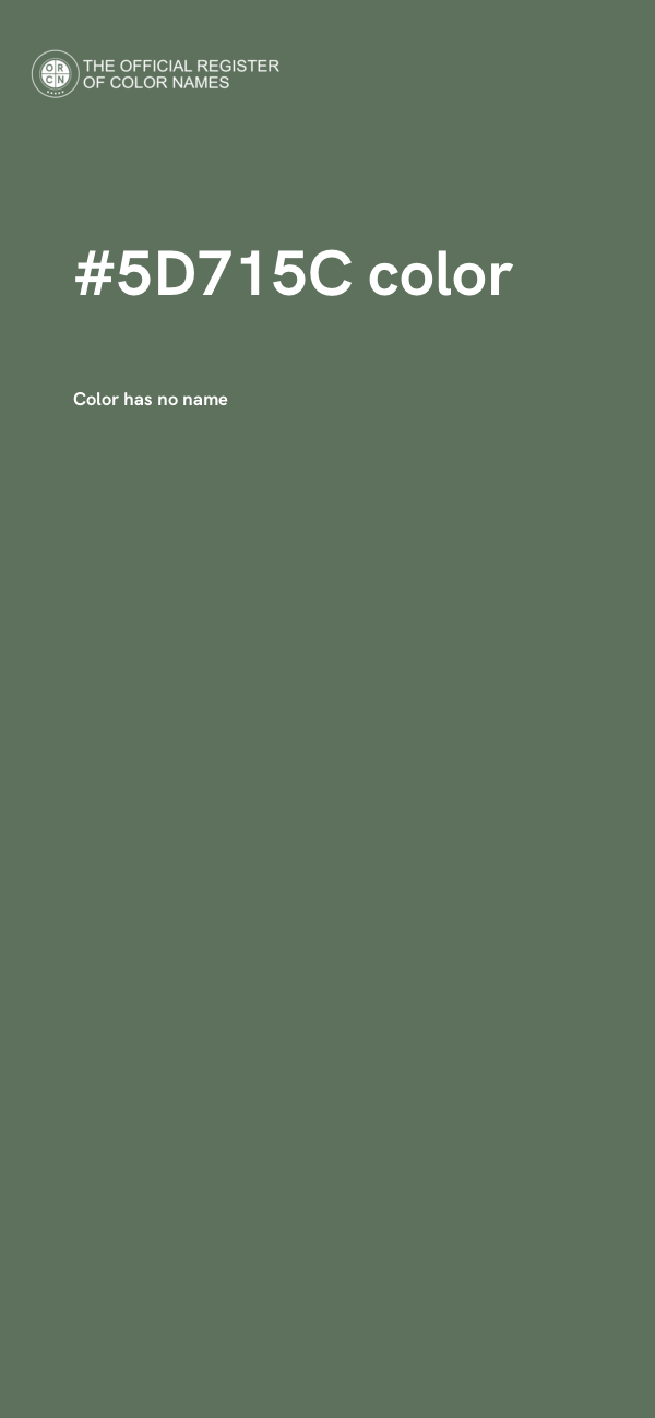 #5D715C color image