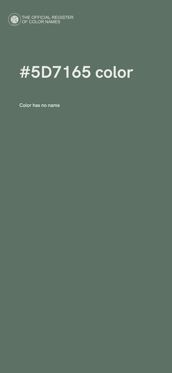 #5D7165 color image