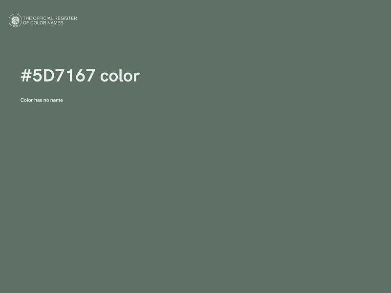 #5D7167 color image