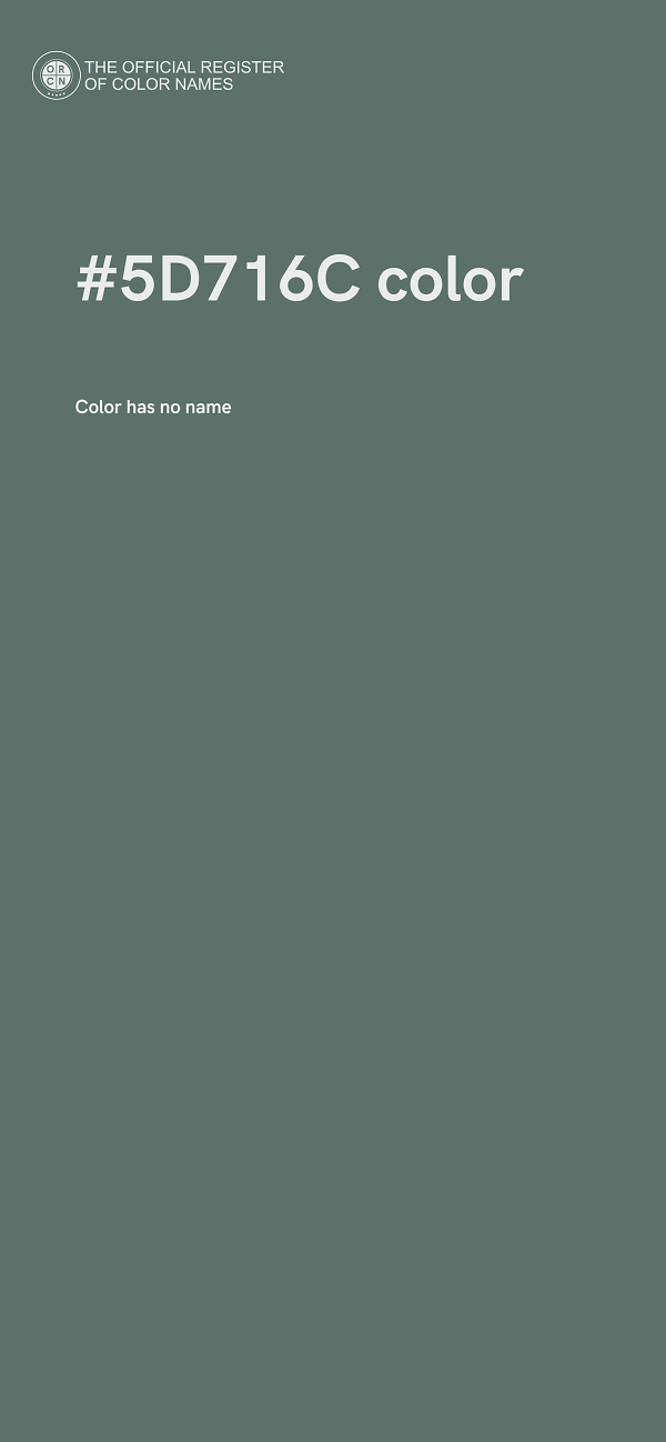 #5D716C color image