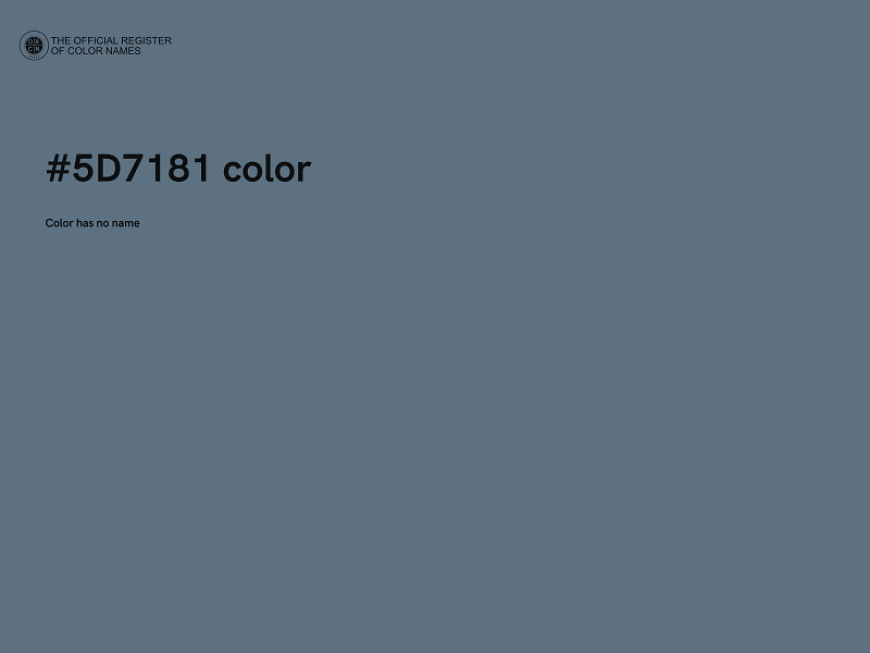 #5D7181 color image