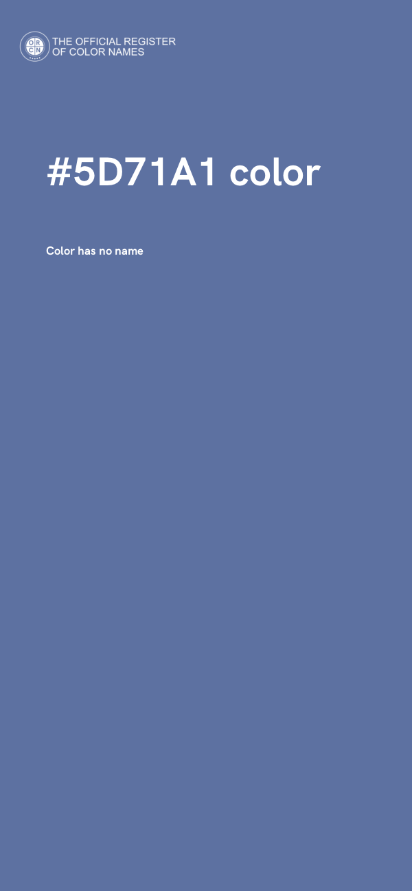 #5D71A1 color image