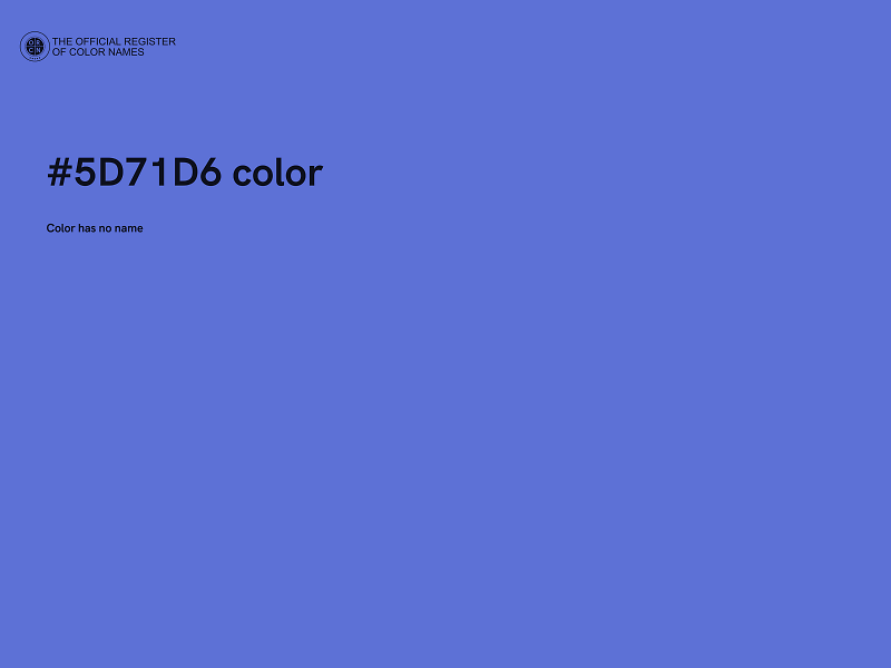 #5D71D6 color image
