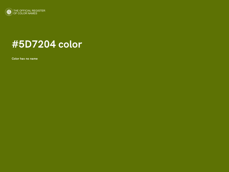#5D7204 color image