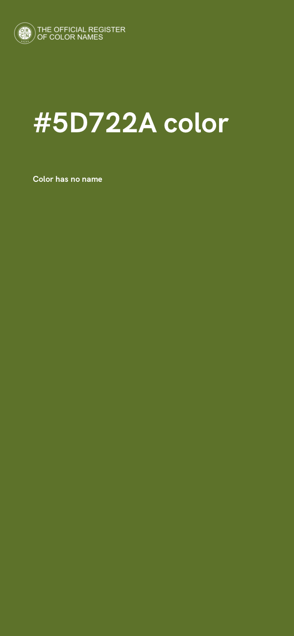 #5D722A color image