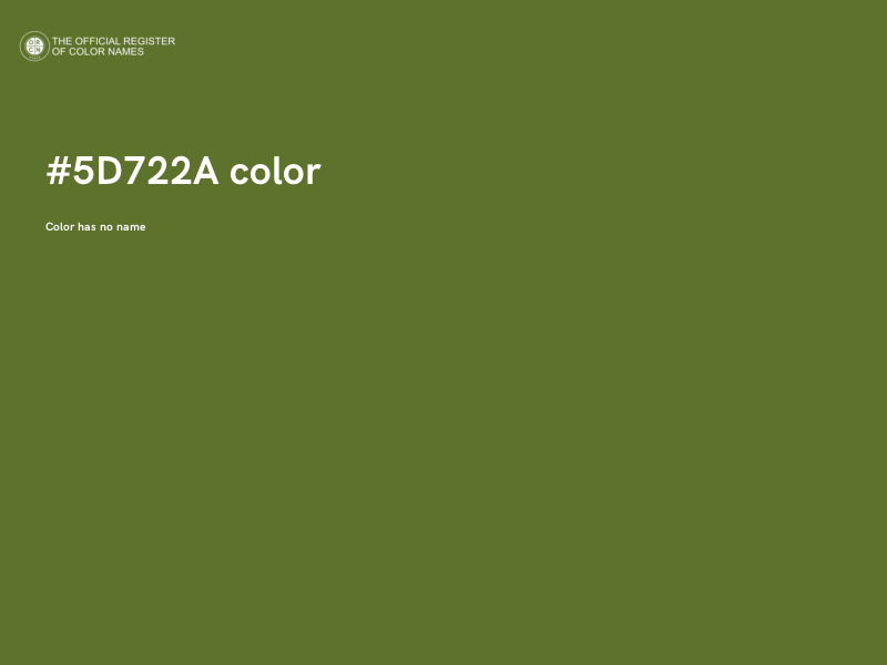 #5D722A color image