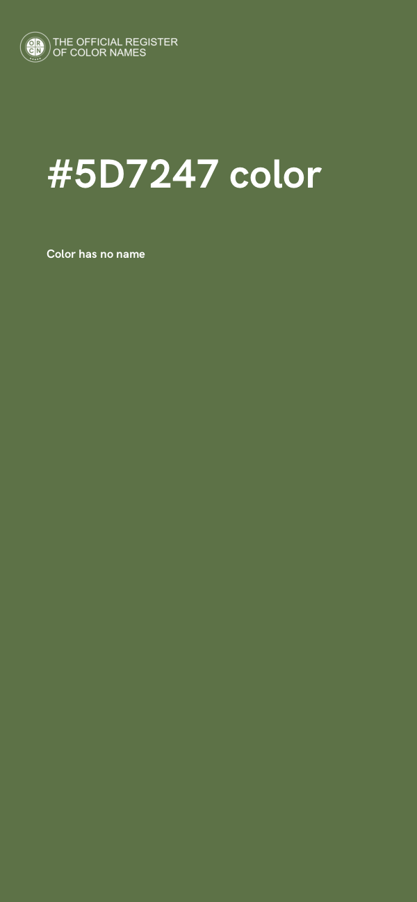 #5D7247 color image