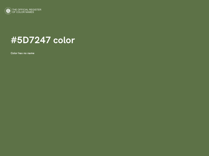 #5D7247 color image