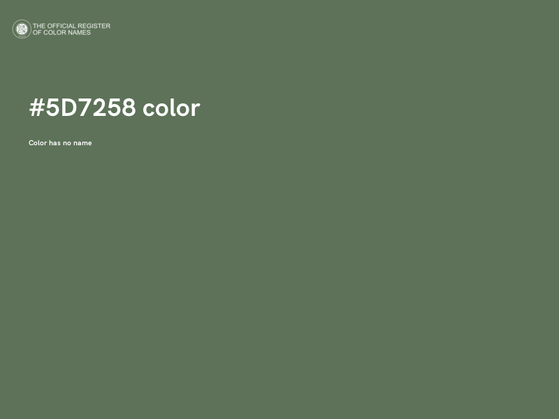 #5D7258 color image