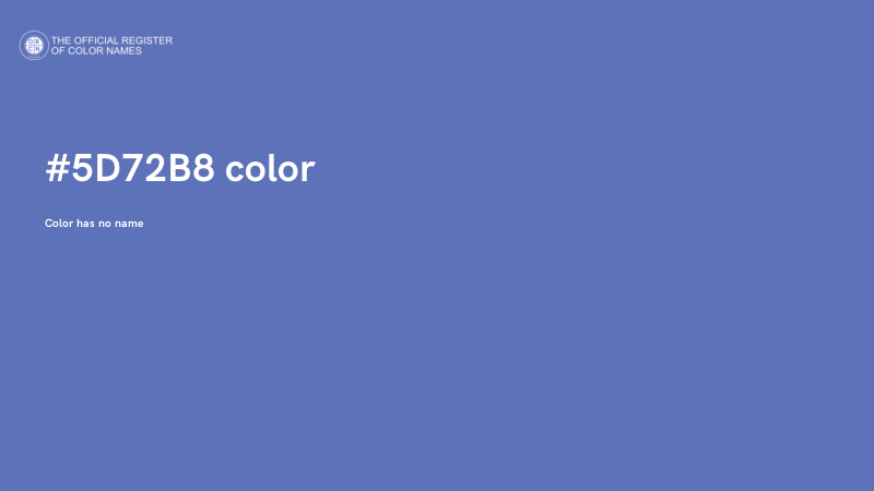 #5D72B8 color image
