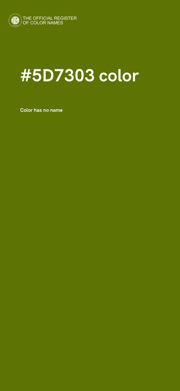 #5D7303 color image