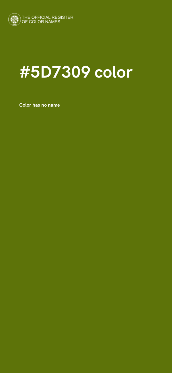 #5D7309 color image