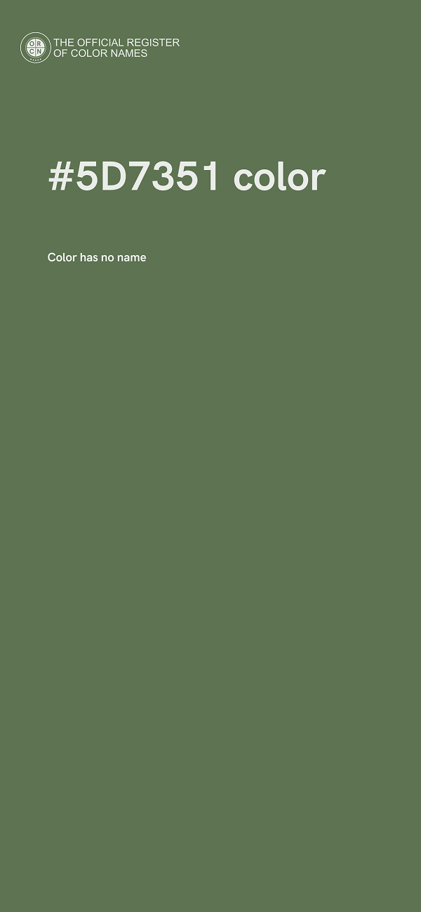 #5D7351 color image